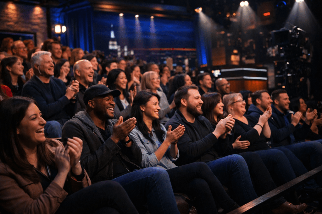 Crowd at a live television show
